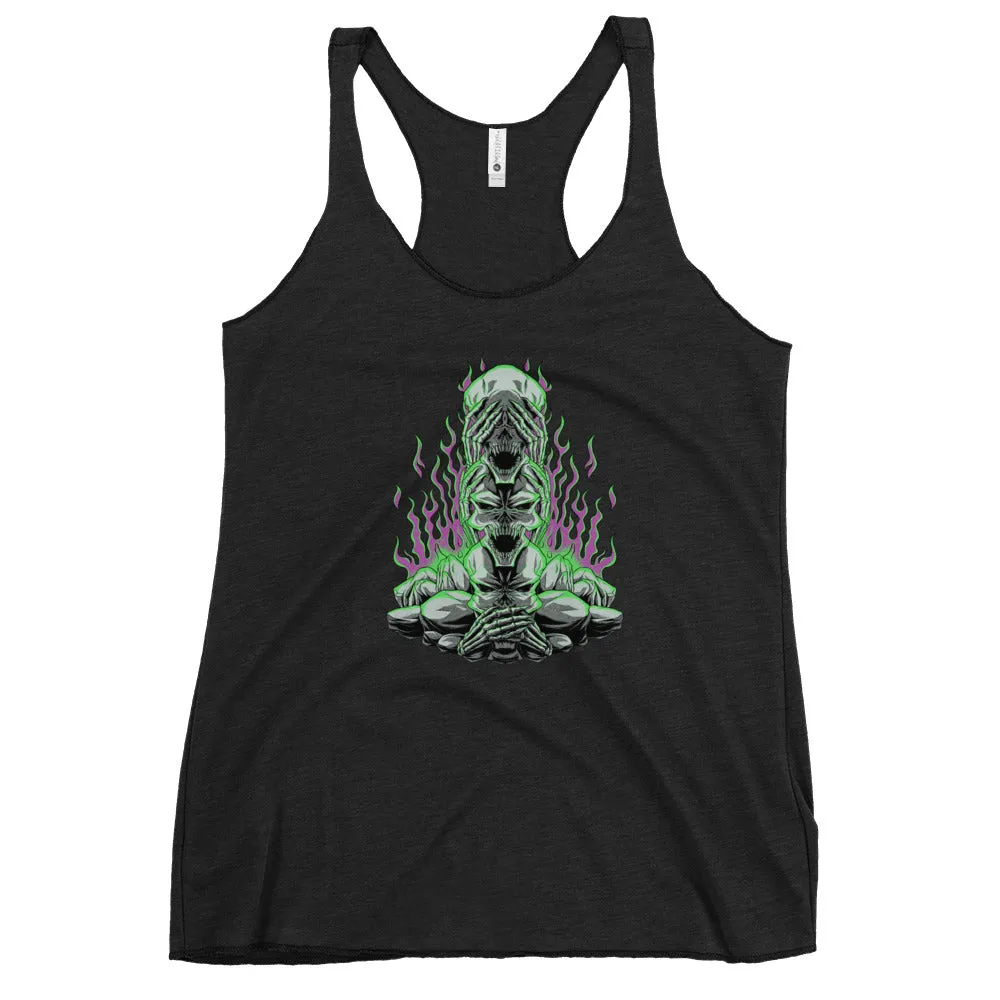 3 Wise Skulls Lady's Tank