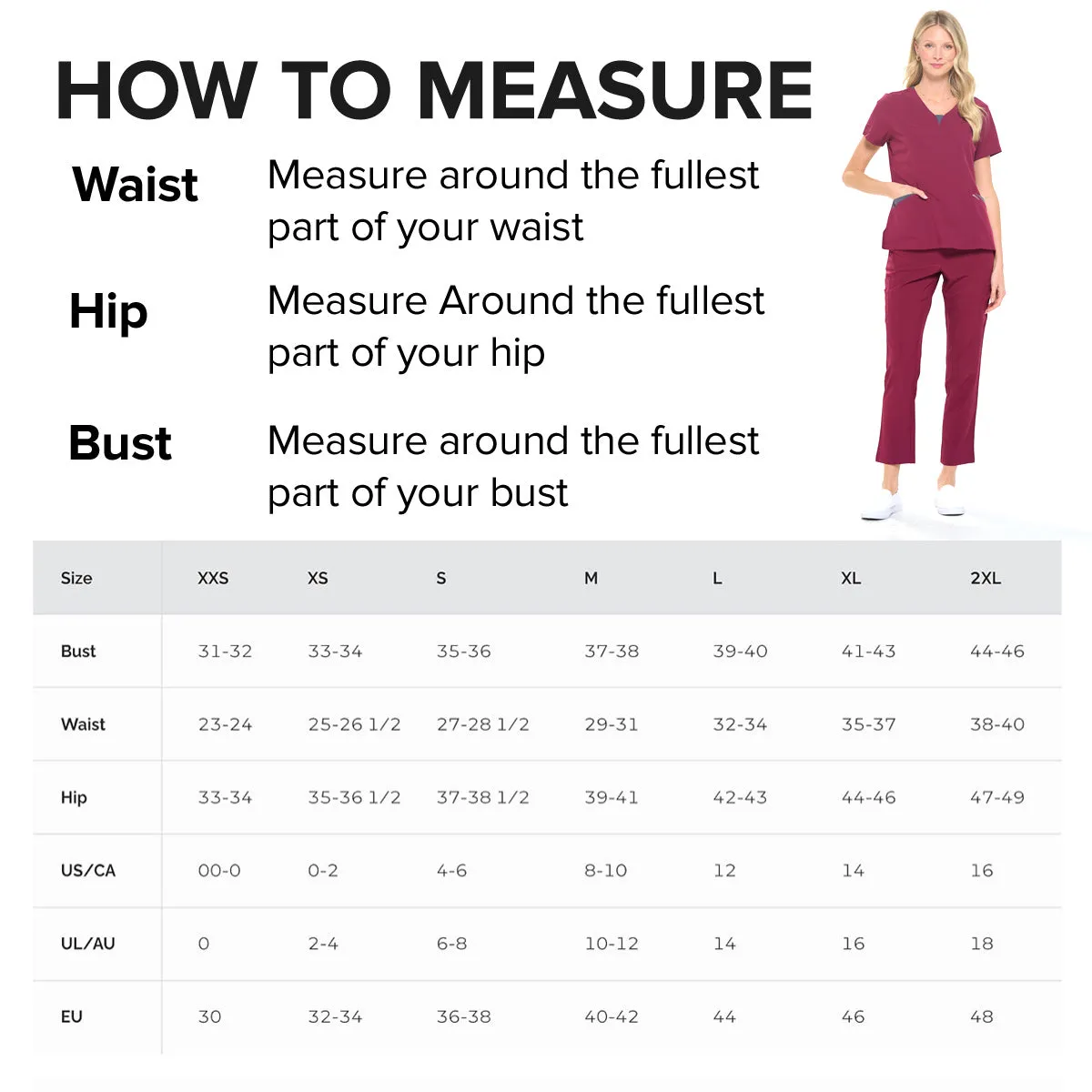 4-Way Stretch Split V-Neck Scrub Sets [FS2204]