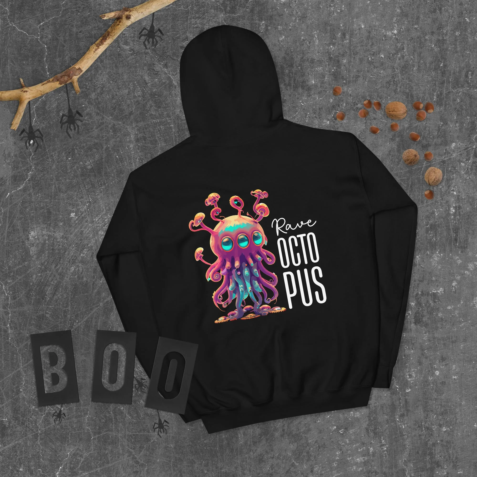 Acid Hoodie | Psychedelic Rave Octopus
