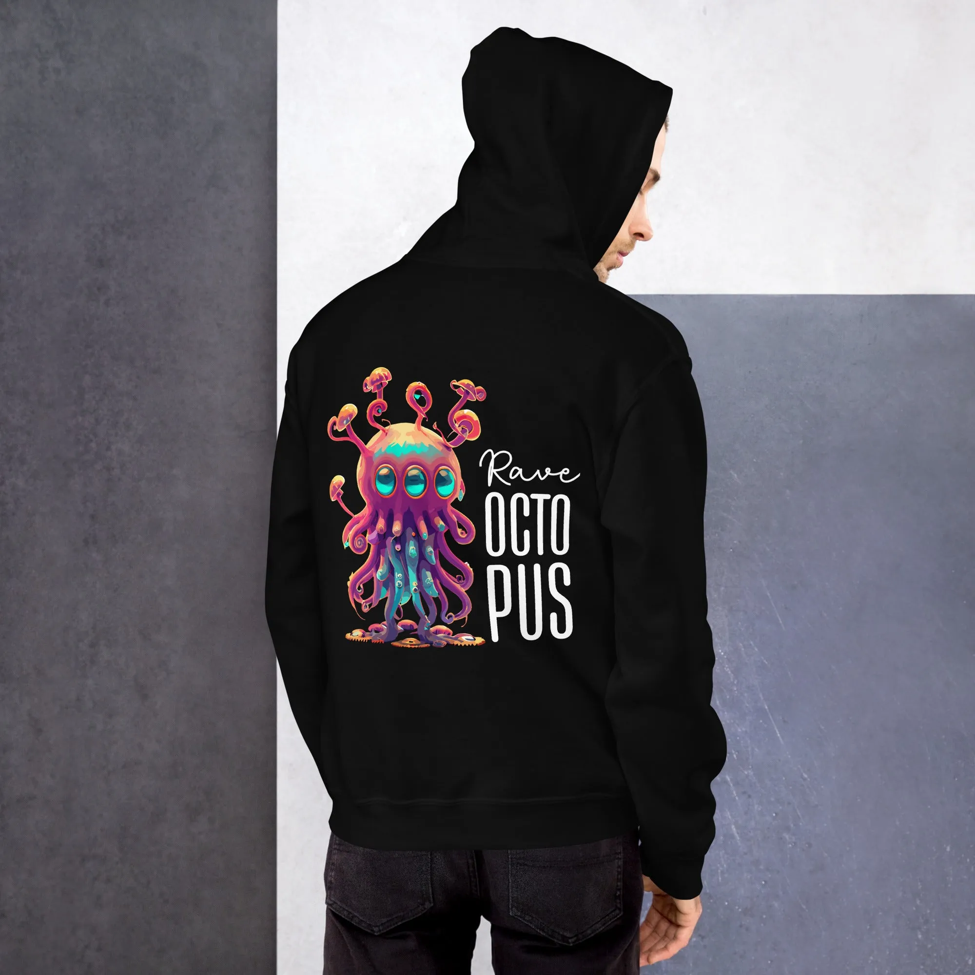 Acid Hoodie | Psychedelic Rave Octopus