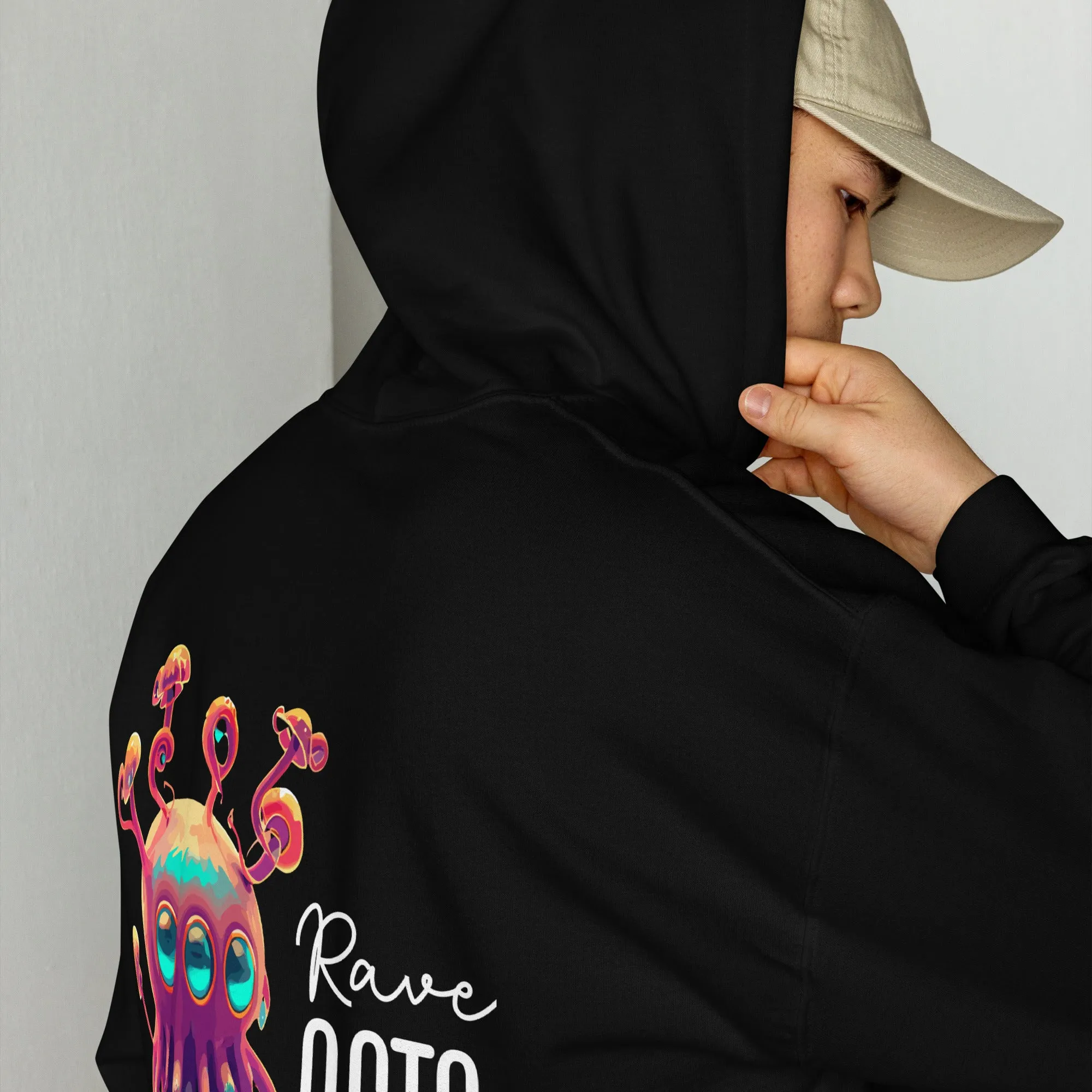Acid Hoodie | Psychedelic Rave Octopus