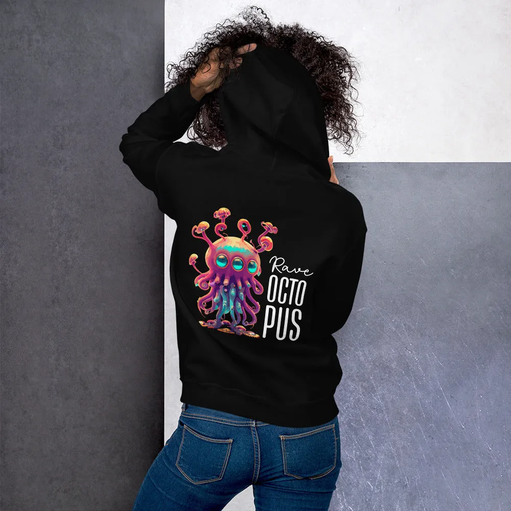 Acid Hoodie | Psychedelic Rave Octopus