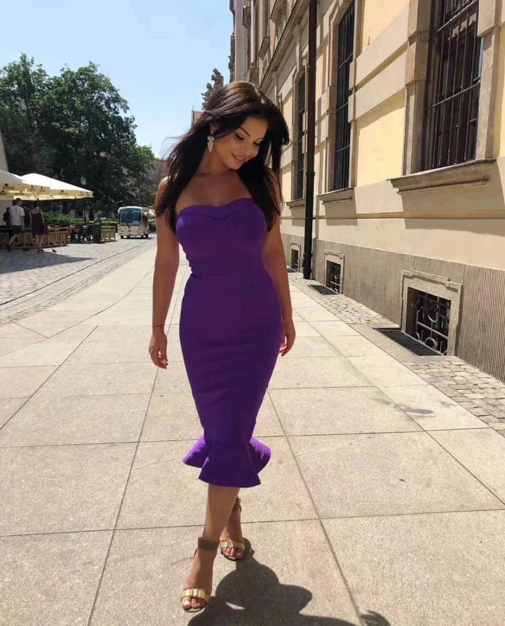Adyce Sexy Strapless Bandage Dress for Women