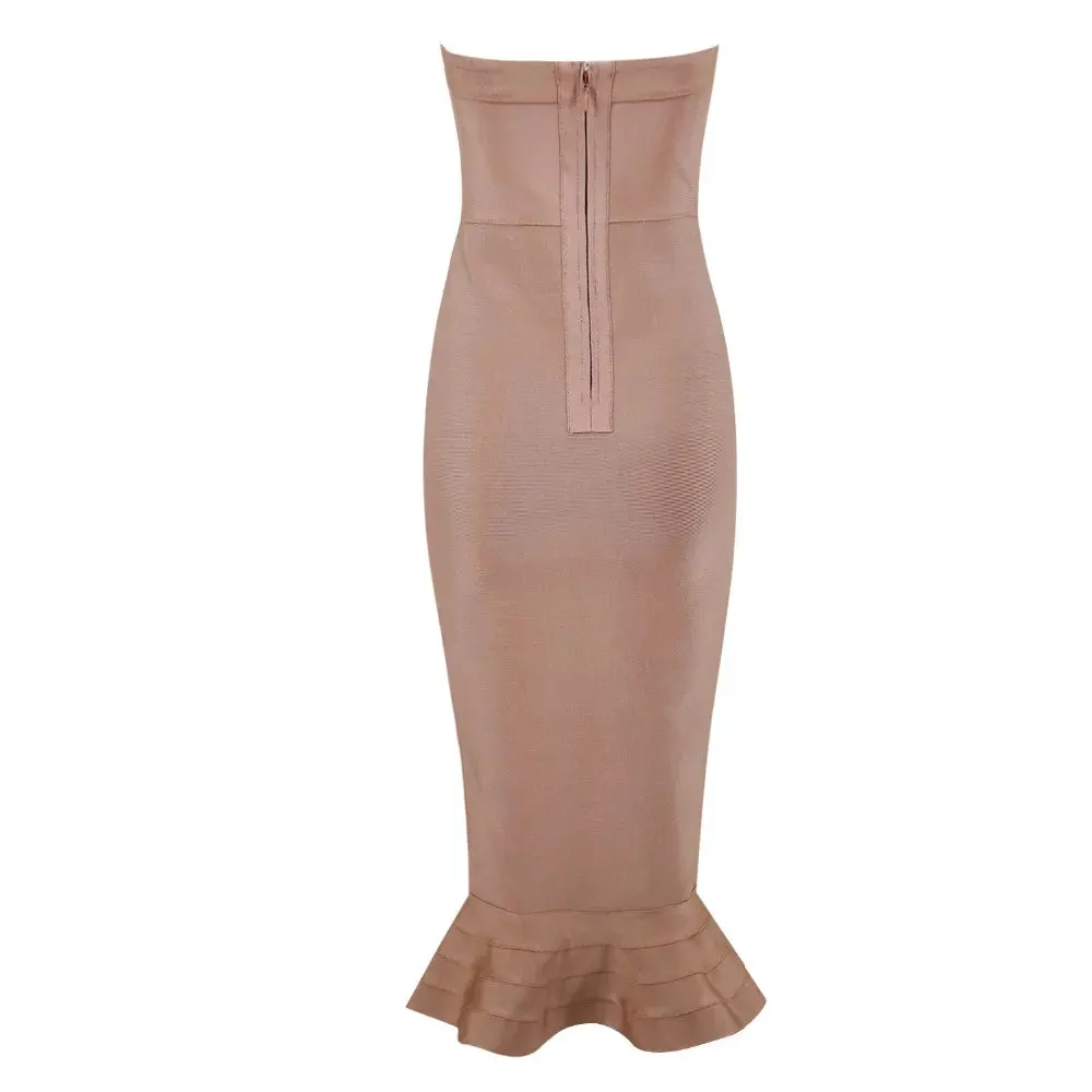 Adyce Sexy Strapless Bandage Dress for Women
