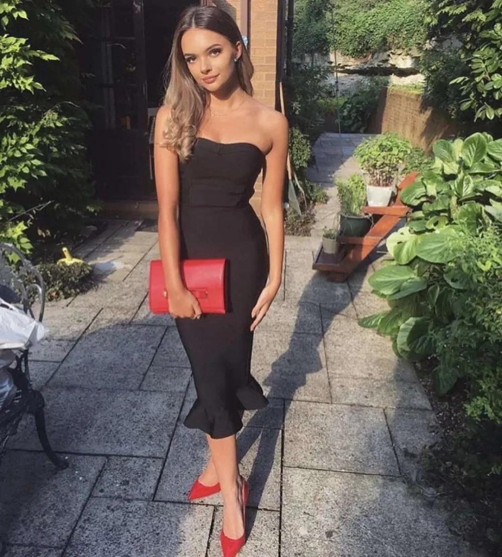 Adyce Sexy Strapless Bandage Dress for Women