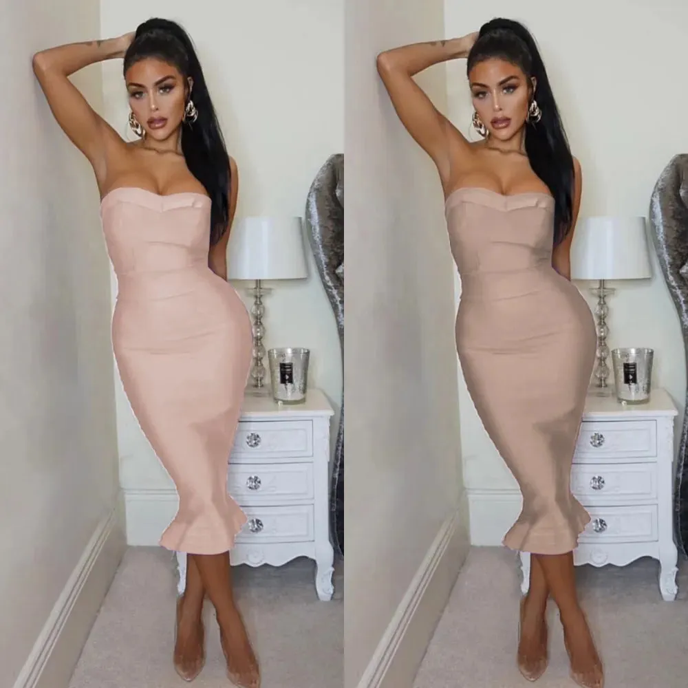 Adyce Sexy Strapless Bandage Dress for Women