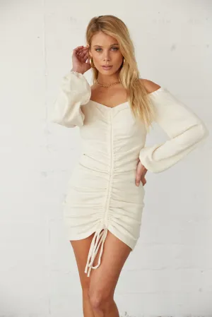 Alexia Off Shoulder Cinched Mini Dress