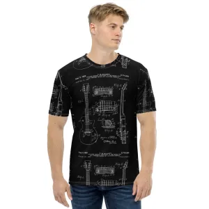 All-Over-Print LP Guitar Patent T-Shirt by AxeDr.