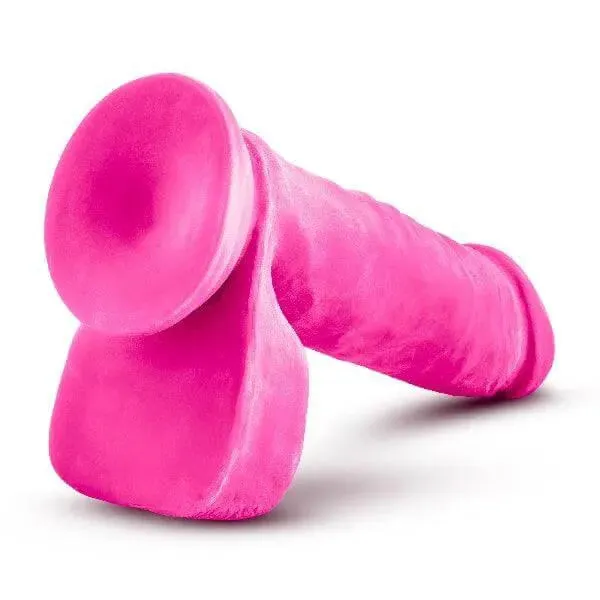 Au Natural Bold Hero 8in Dildo Pink