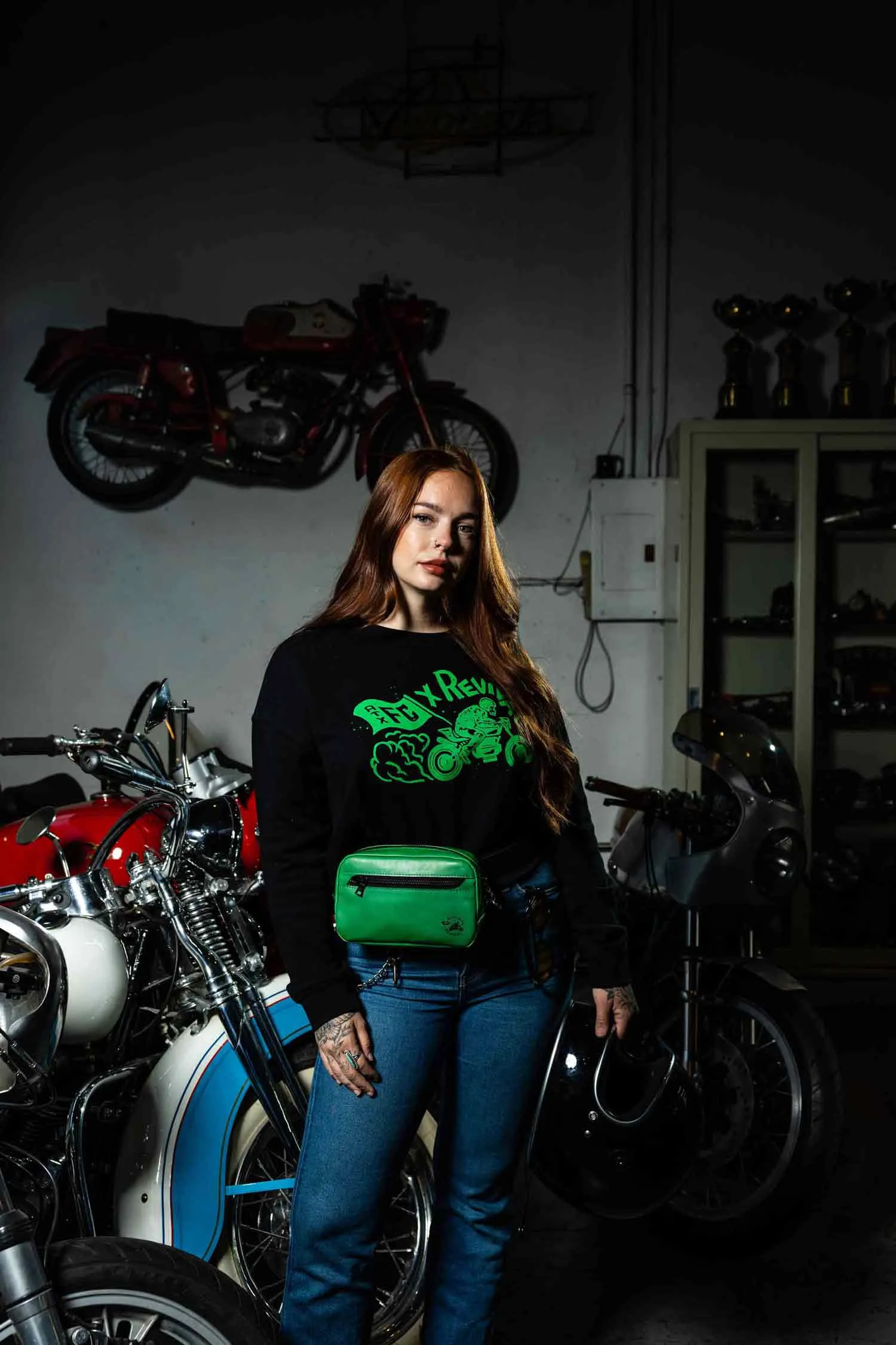 Austin FC X Revival Burnout Crop Sweater - Black