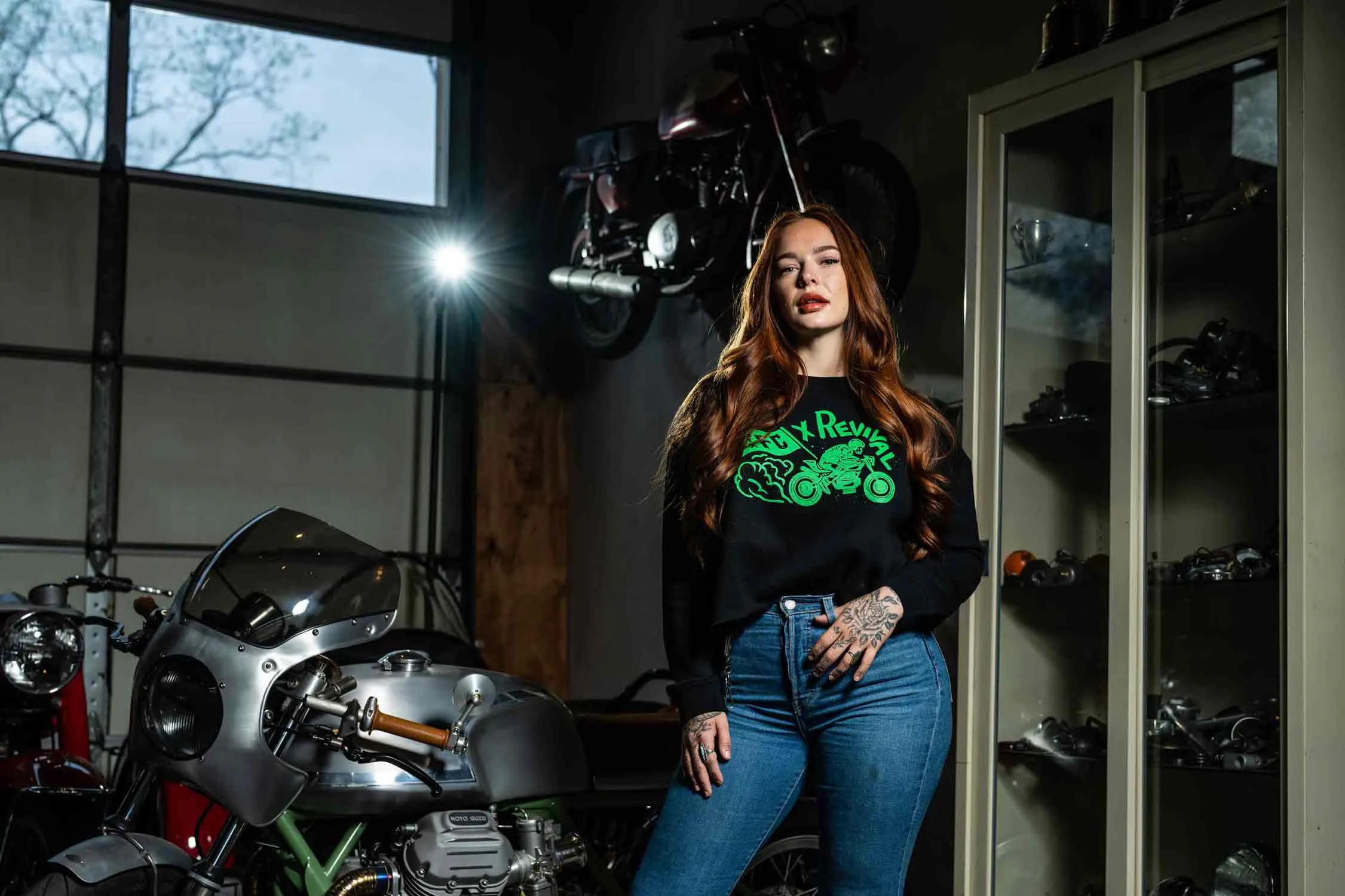 Austin FC X Revival Burnout Crop Sweater - Black