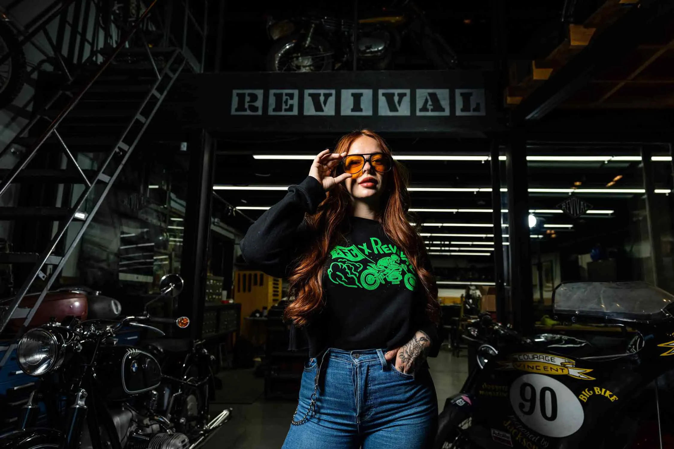 Austin FC X Revival Burnout Crop Sweater - Black