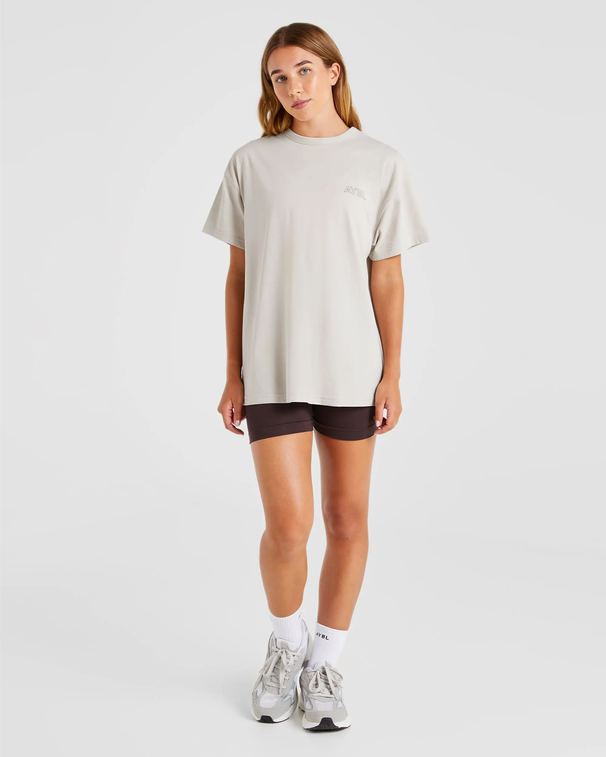 AYBL Athletics Oversized T Shirt - Beige