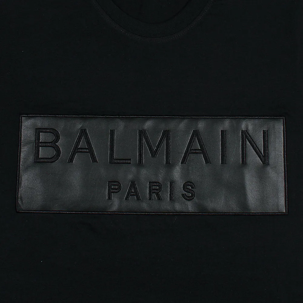 Balmain Leather T-Shirt