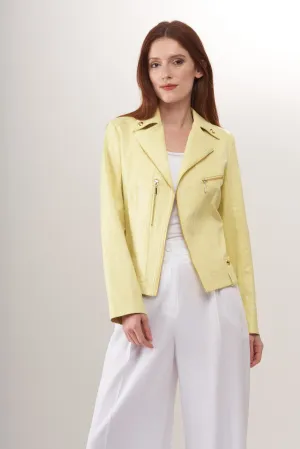 BCJ17681E Solid Vegan Jacket in Lemonade