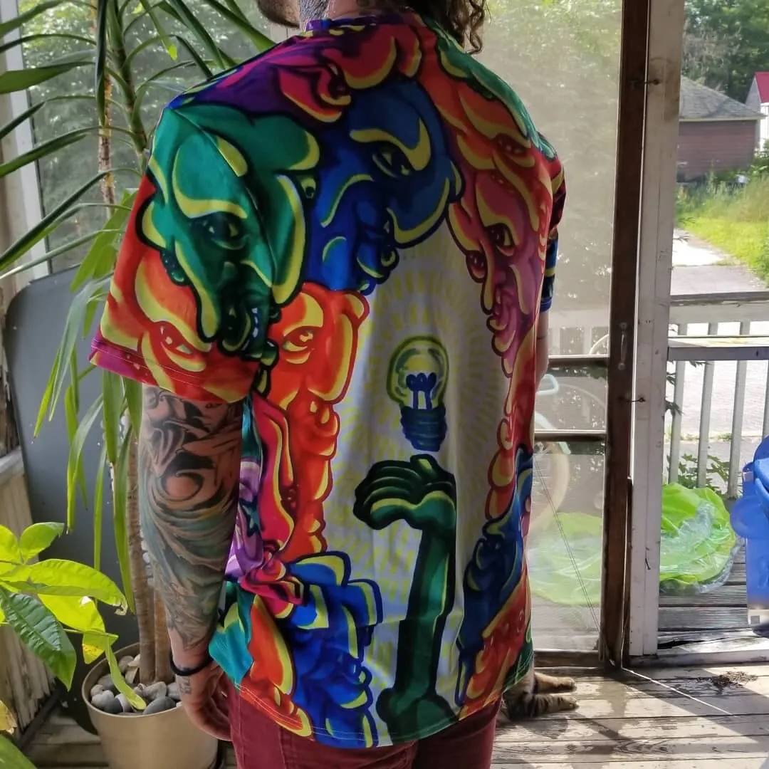 “Be the light” sublimated tee
