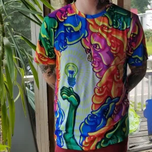 “Be the light” sublimated tee