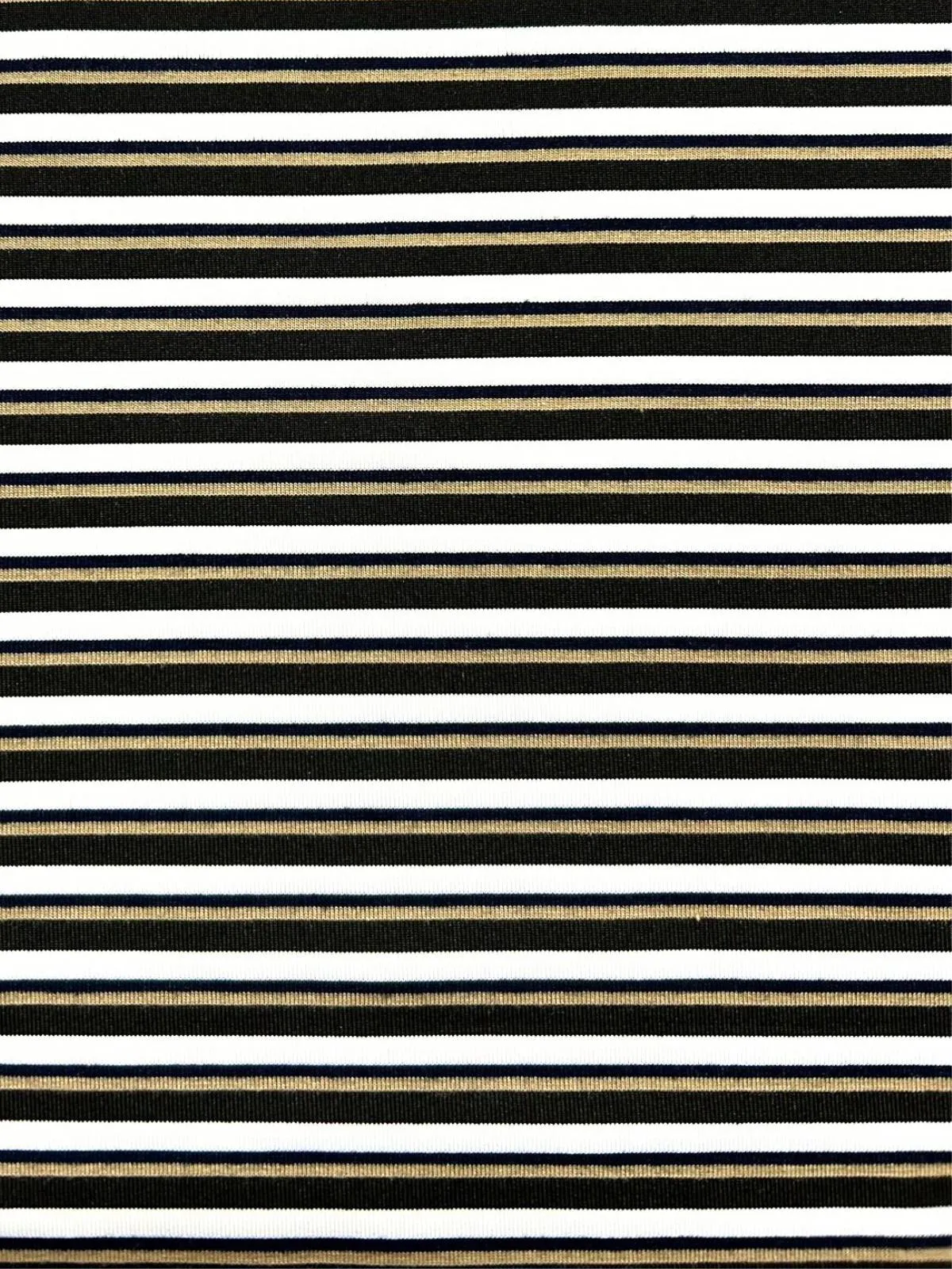 Bermuda Stripe Cotton L/S Tee - Black/Brown