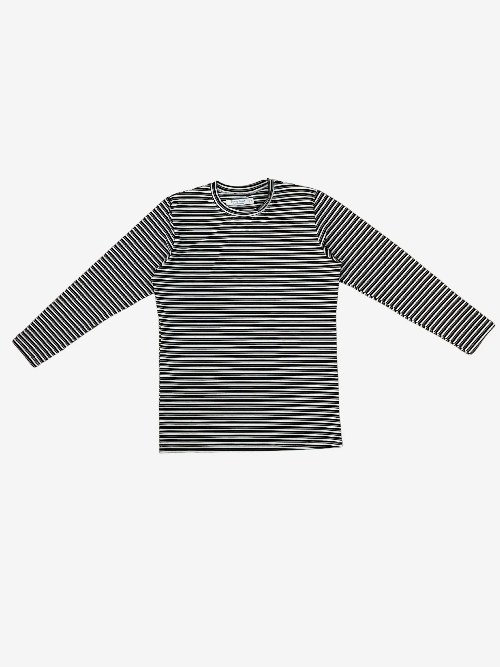 Bermuda Stripe Cotton L/S Tee - Black/Brown