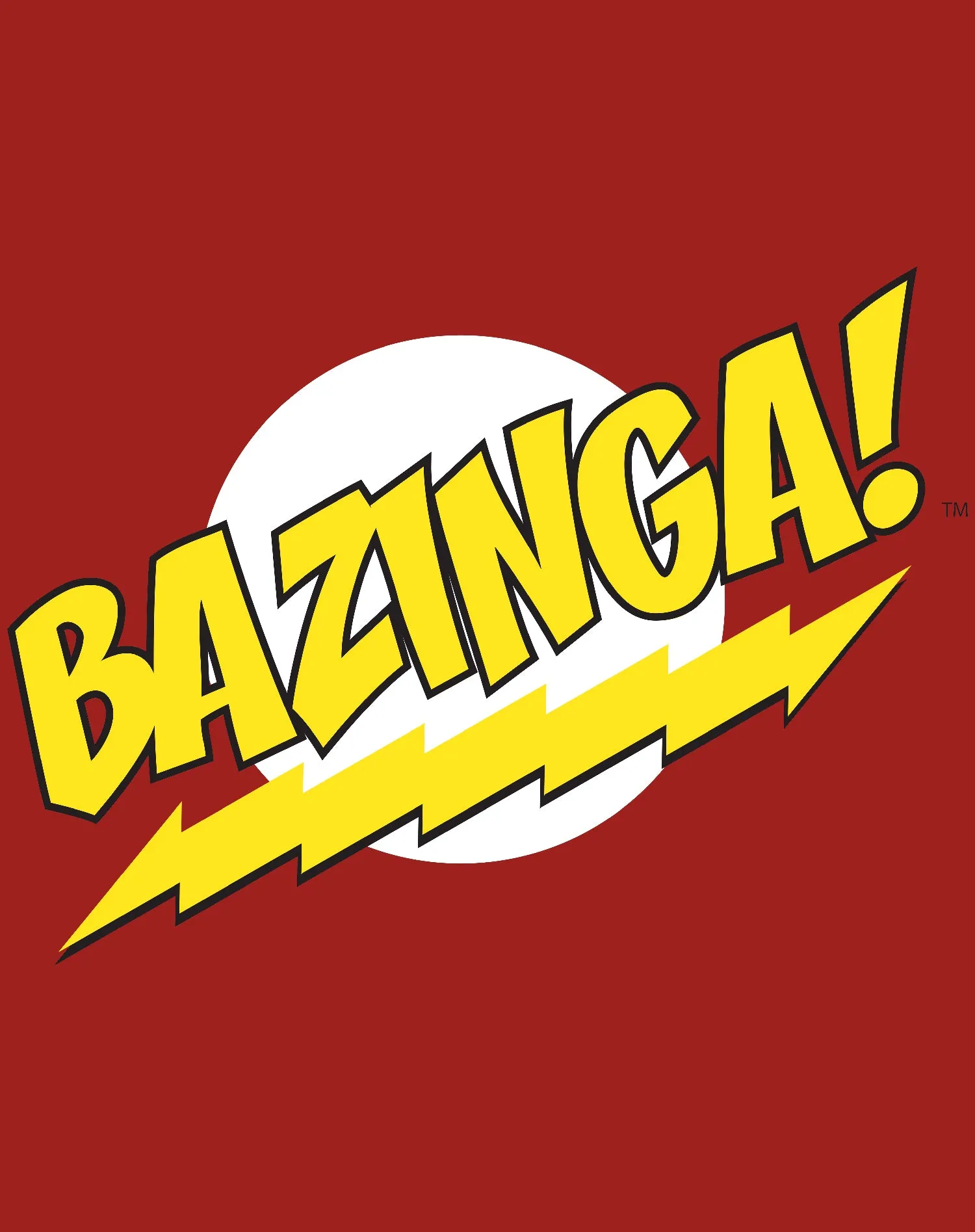 Big Bang Theory  Logo Bazinga Official Men's T-Shirt