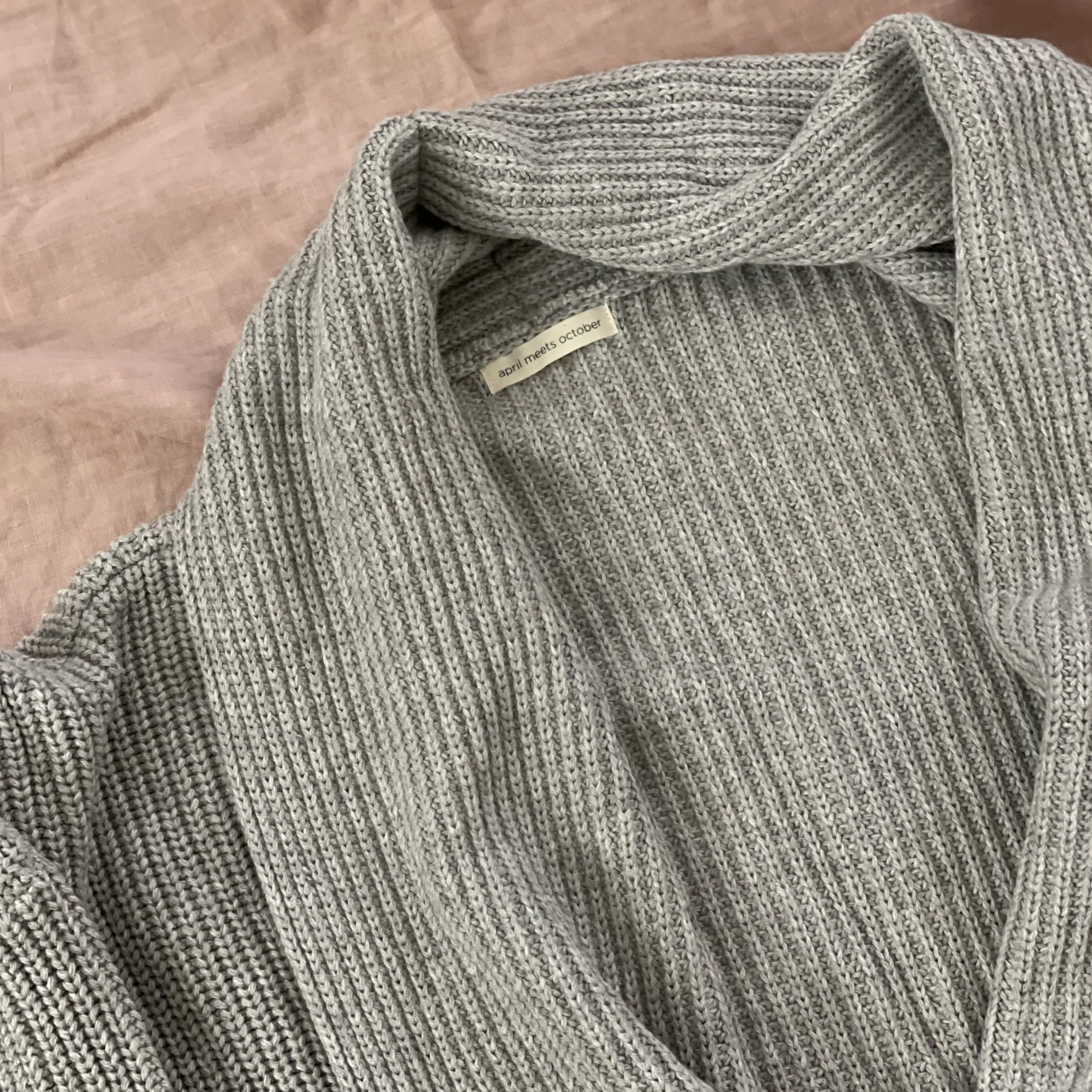 Big Cardigan Gray Melange