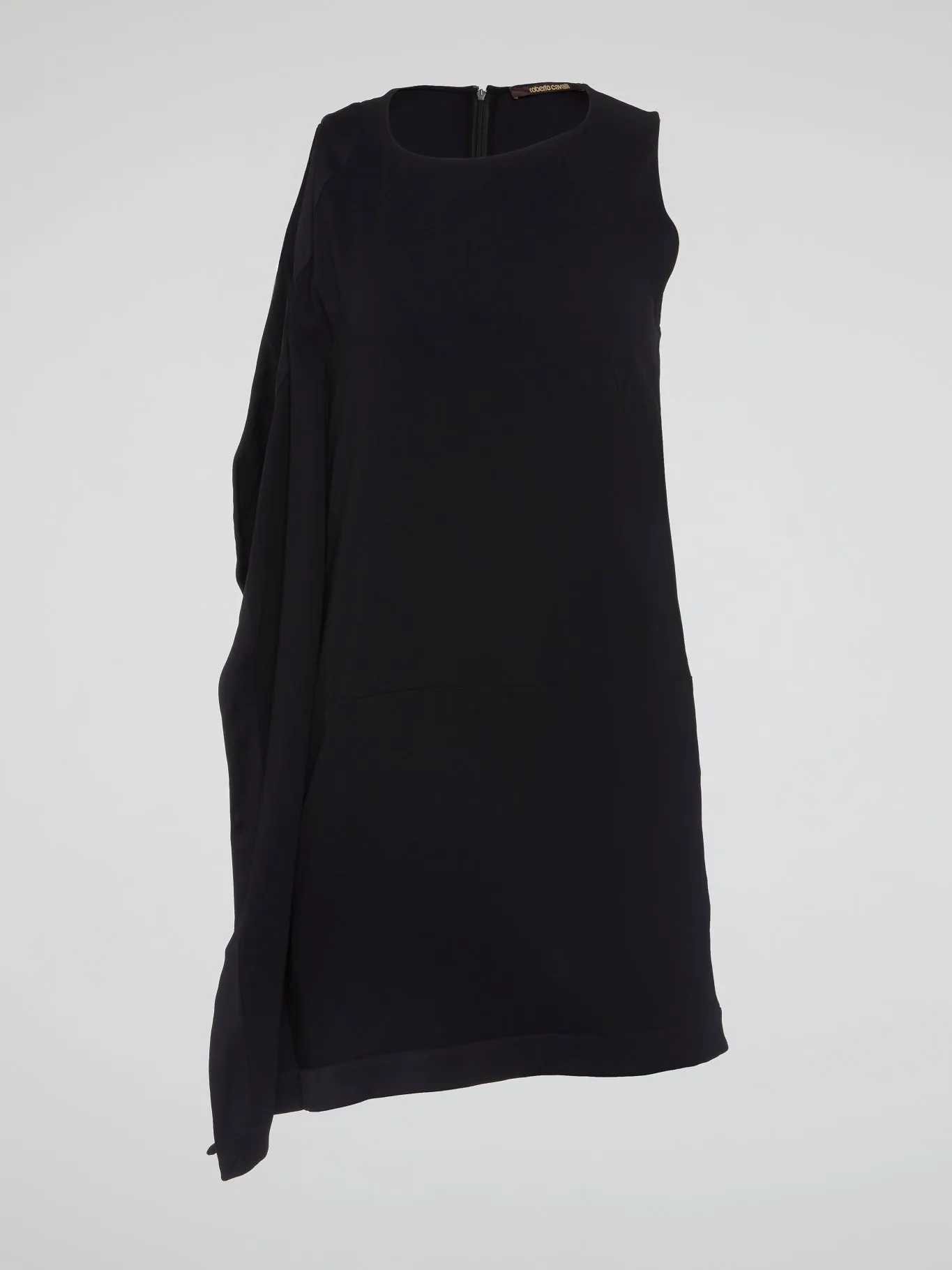 Black Asymmetrical Mini Dress