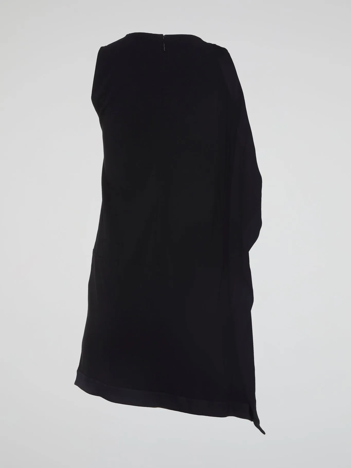 Black Asymmetrical Mini Dress