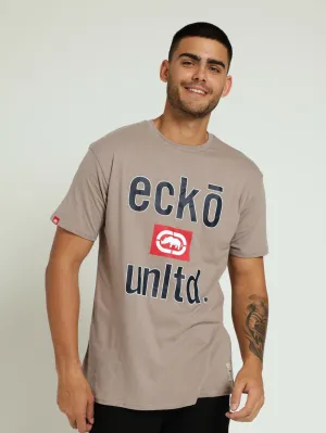 Block Logo Tee - Light Grey