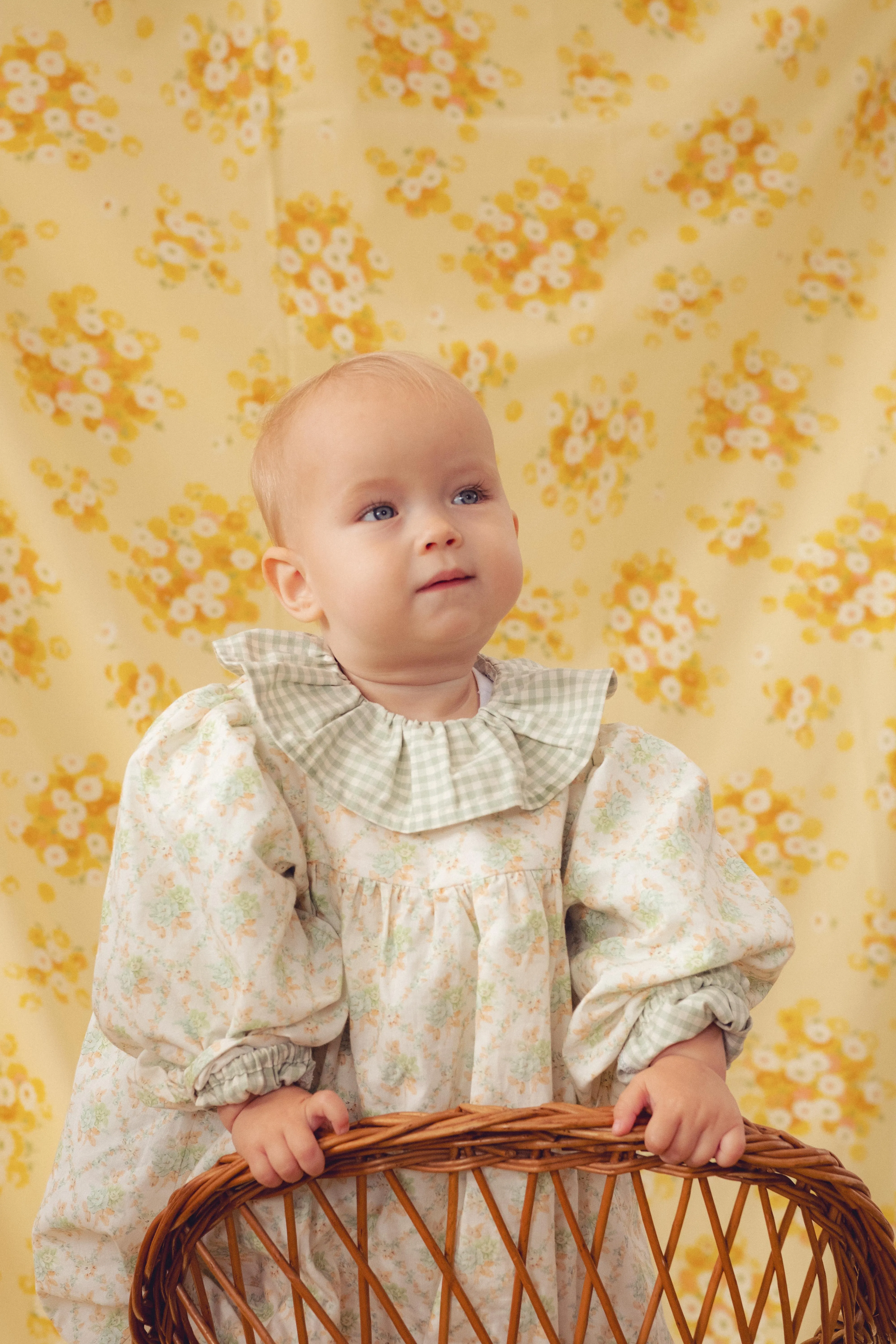 Blouson Dress- Diamond Florals