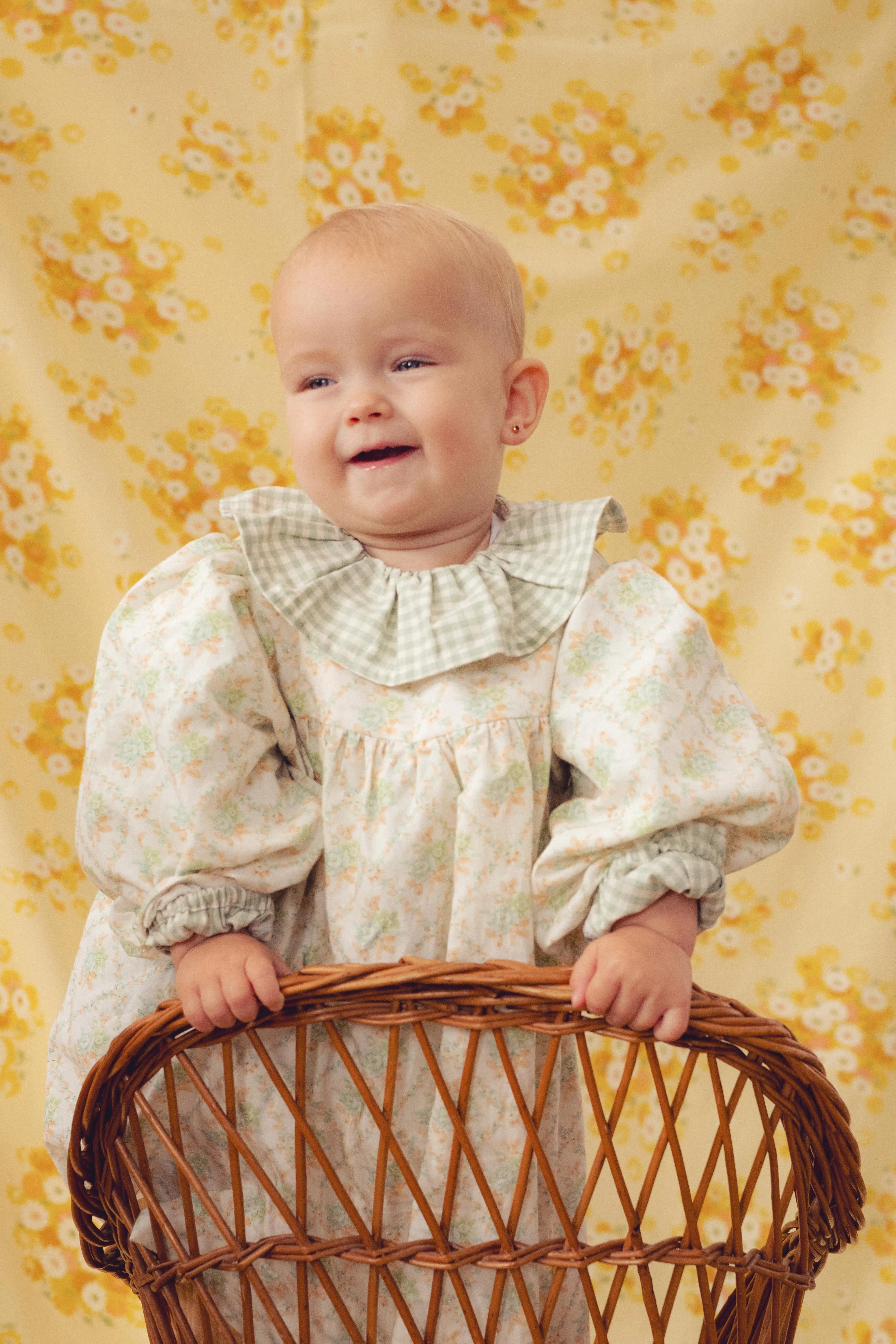 Blouson Dress- Diamond Florals