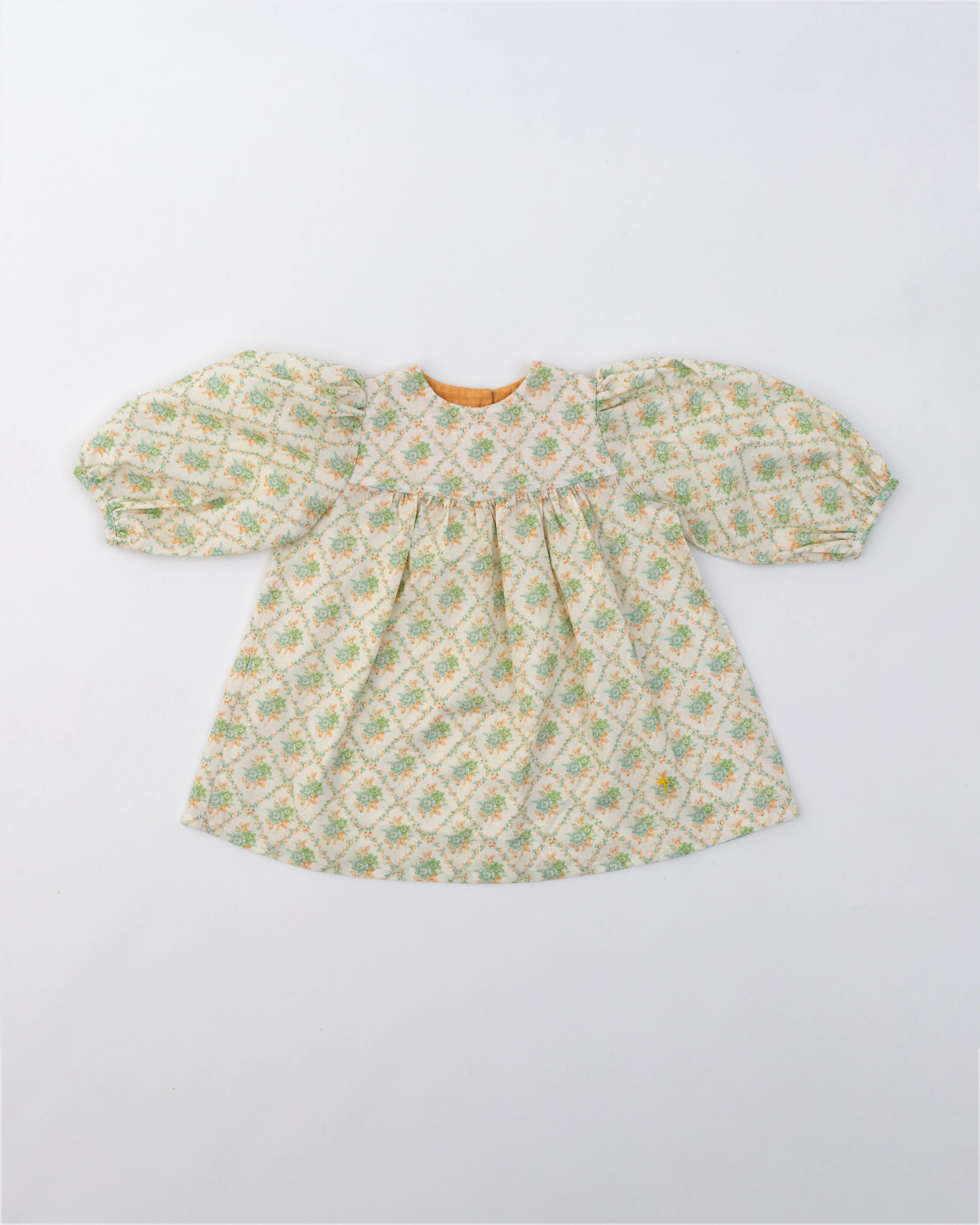 Blouson Dress- Diamond Florals