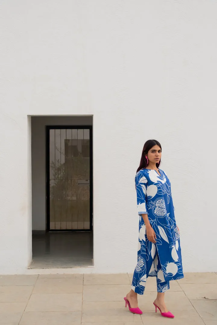 Blue Anaar Kurta