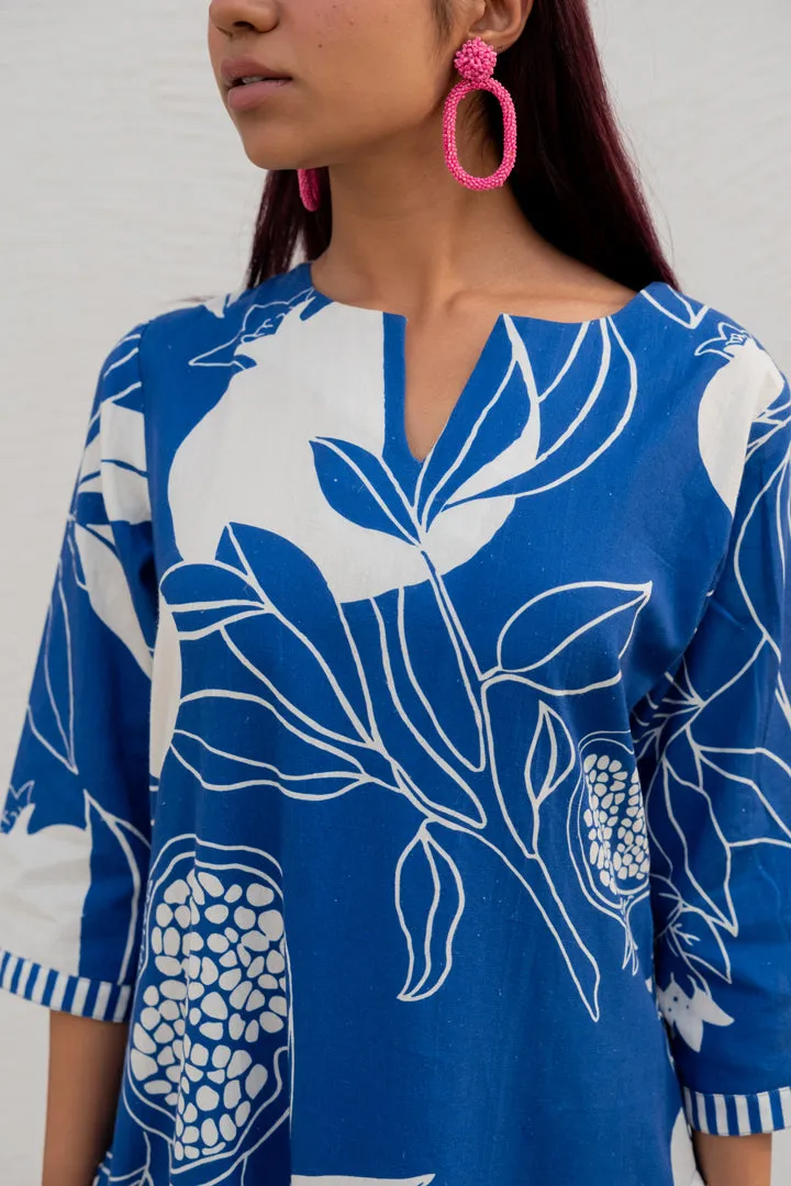 Blue Anaar Kurta