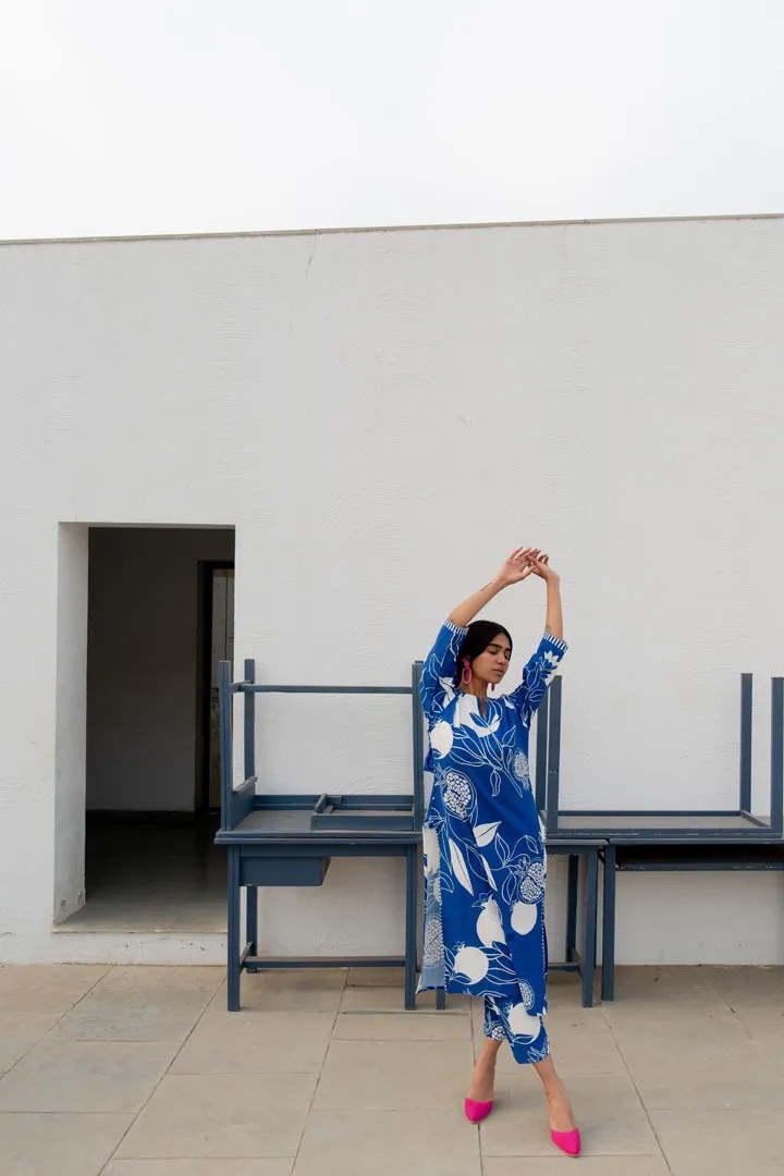Blue Anaar Kurta