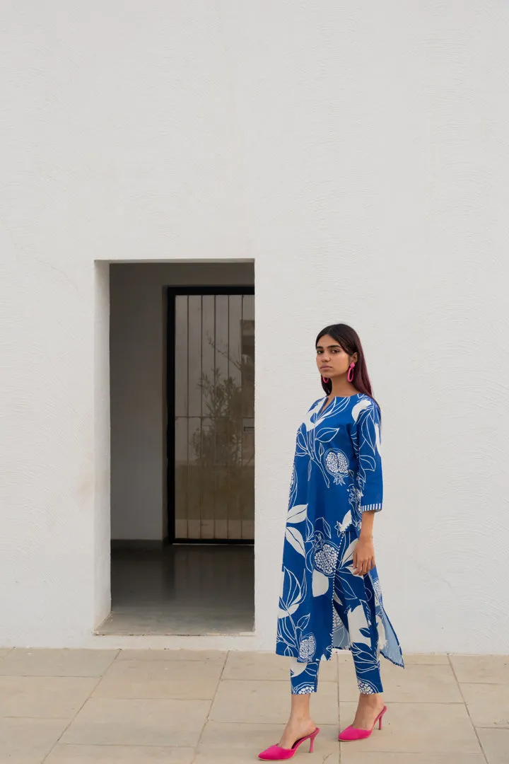 Blue Anaar Kurta