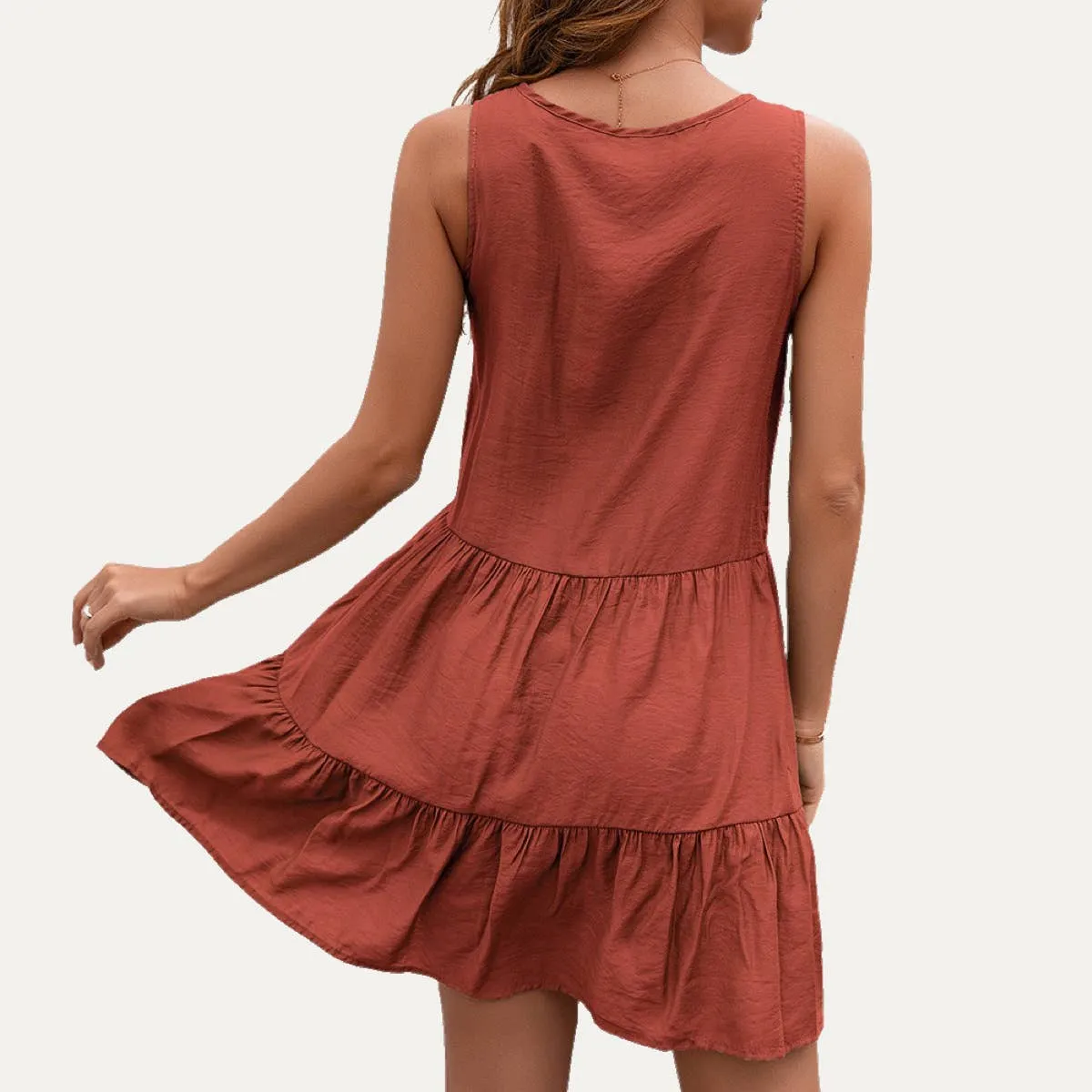 Boho Rust Dress