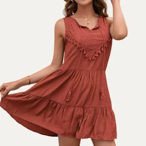 Boho Rust Dress