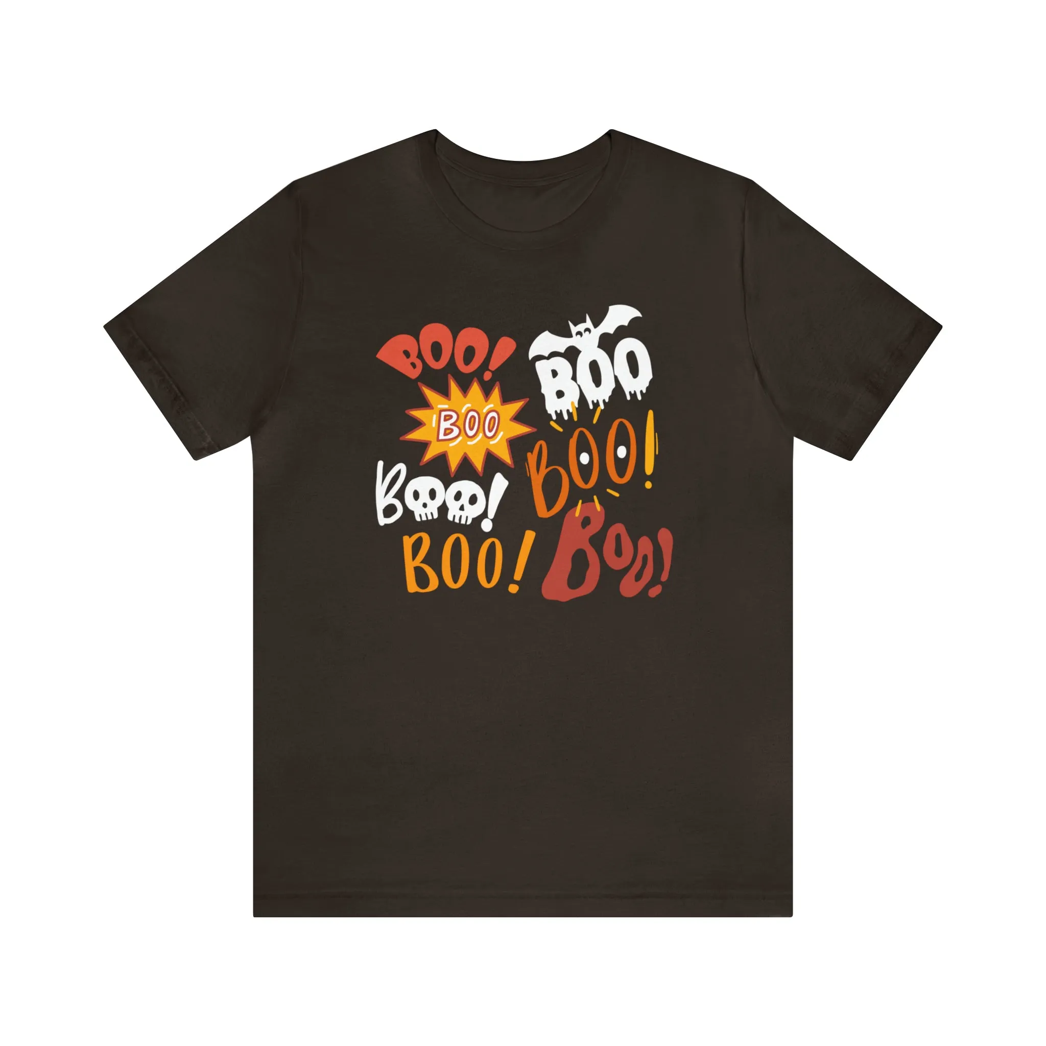 Boo! Boo! Boo! Halloween T-Shirt | Scary Boo Tee |  Bella Canvas 3001Unisex | Creepy Short Sleeve Tshirt