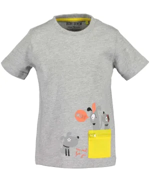 Boys Grey "Too Cool For You" T Shirt