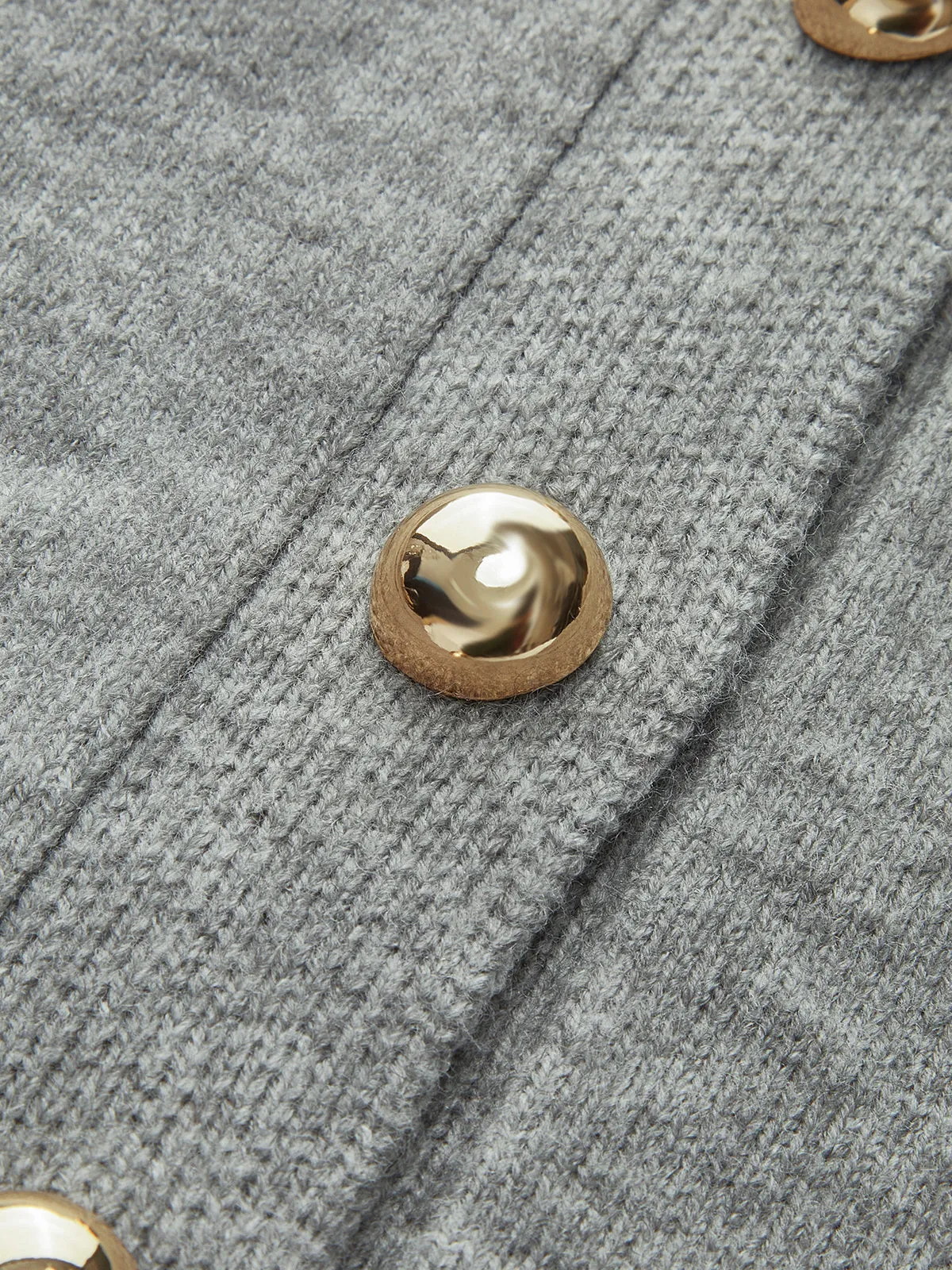 Breasted Bell Sleeve Slim Cardigan