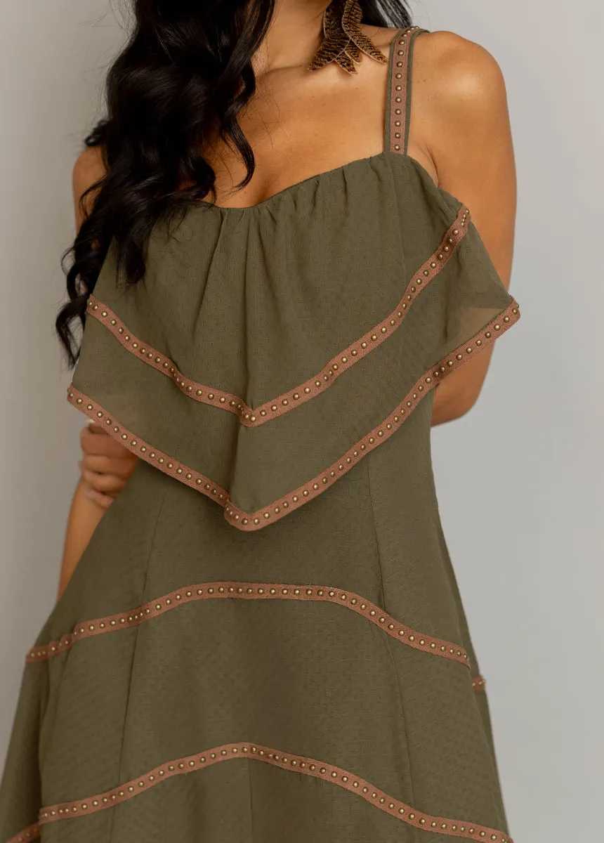 Brianda Dress in Olive