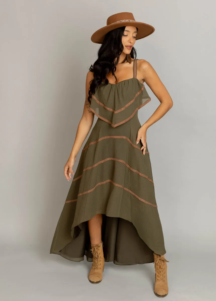 Brianda Dress in Olive