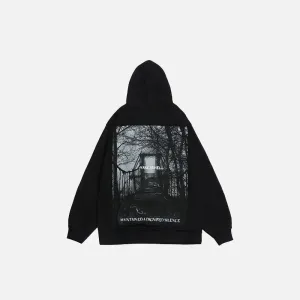 Bridge Of Danger Y2K Hoodie for Bold Streetwear Style