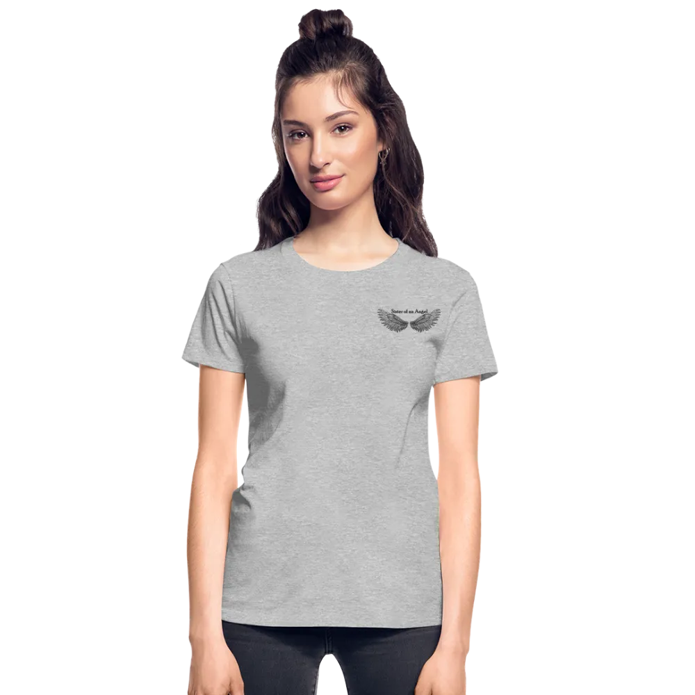 Brother Amazing Angel Back  Sister of an Angel Front Gildan Ultra Cotton Ladies T-Shirt