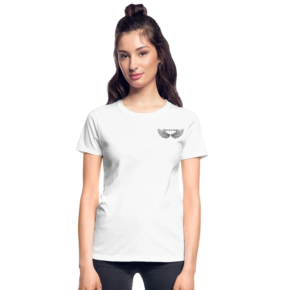 Brother Amazing Angel Back  Sister of an Angel Front Gildan Ultra Cotton Ladies T-Shirt