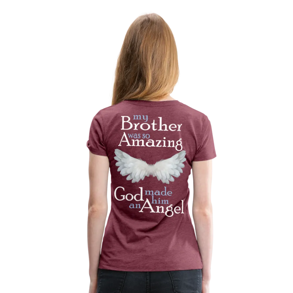 Brother Amazing Angel Women’s Premium T-Shirt (CK3562)