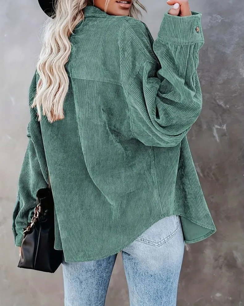 Brunet® | Stylish Oversized Blouse With Button Closure