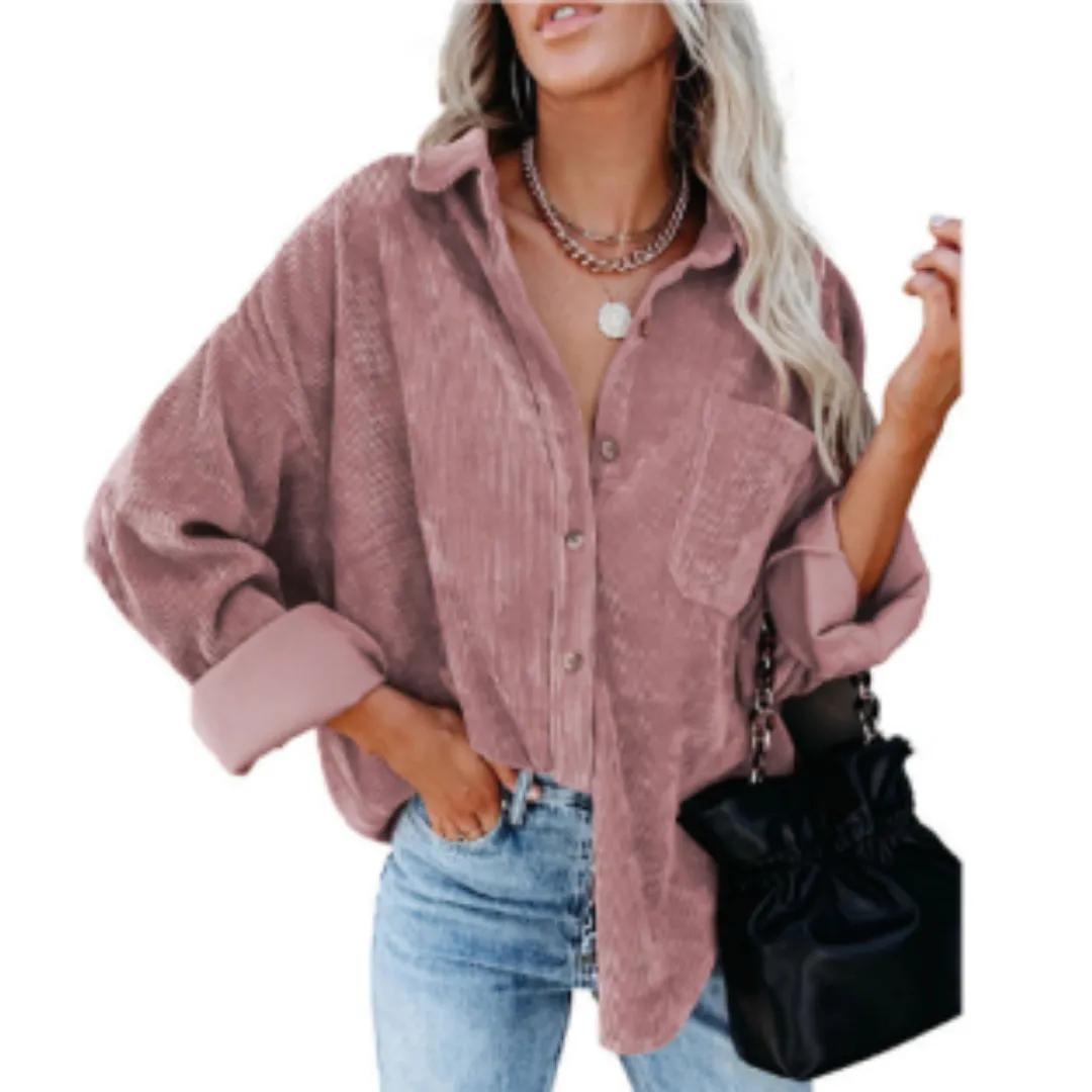 Brunet® | Stylish Oversized Blouse With Button Closure