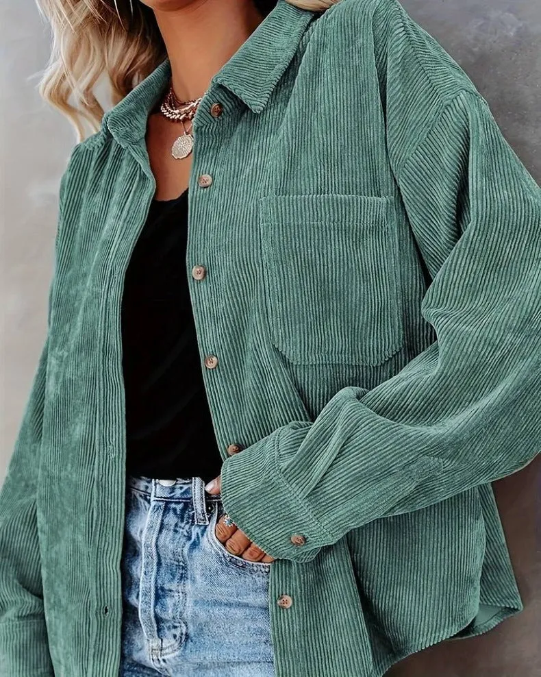 Brunet® | Stylish Oversized Blouse With Button Closure