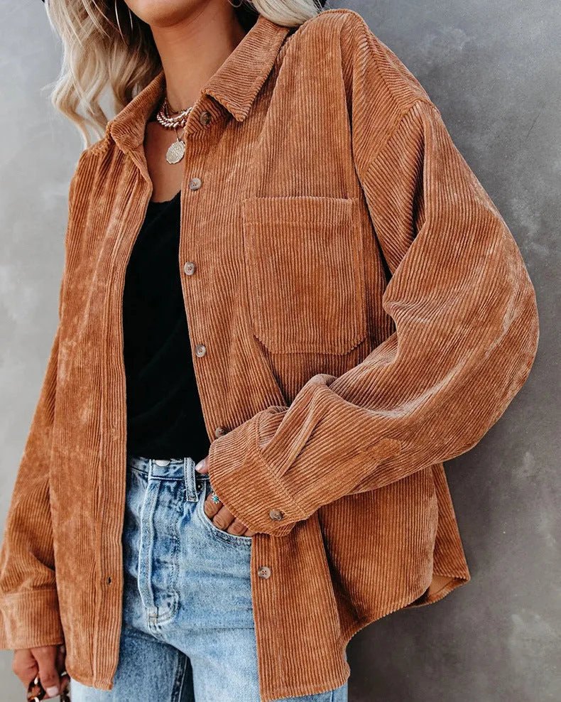 Brunet® | Stylish Oversized Blouse With Button Closure